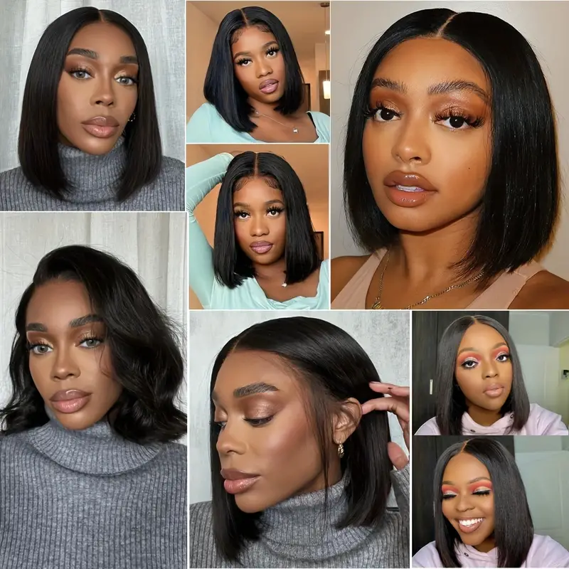 Straight 13*4 Lace Frontal Wigs Human Hair - 图片 6