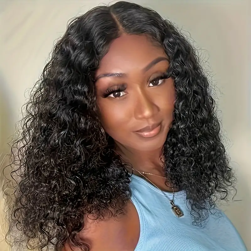 Water Wave Bob 13x4 Lace Front Wig Pre-Cut Lace - 图片 3