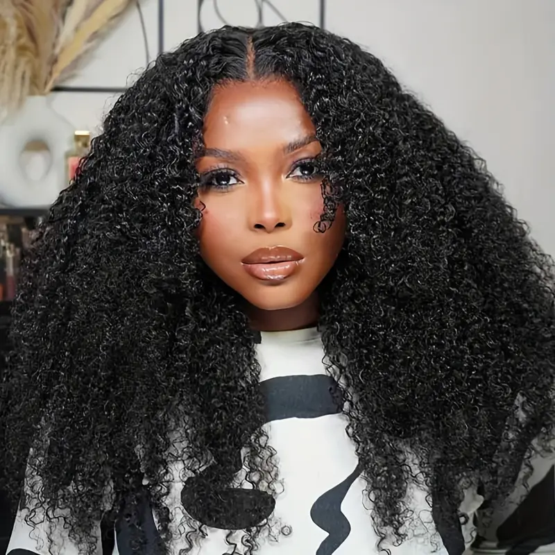 Water Wave 4x4 Closure Lace Wig Pre Cut Lace - 图片 3