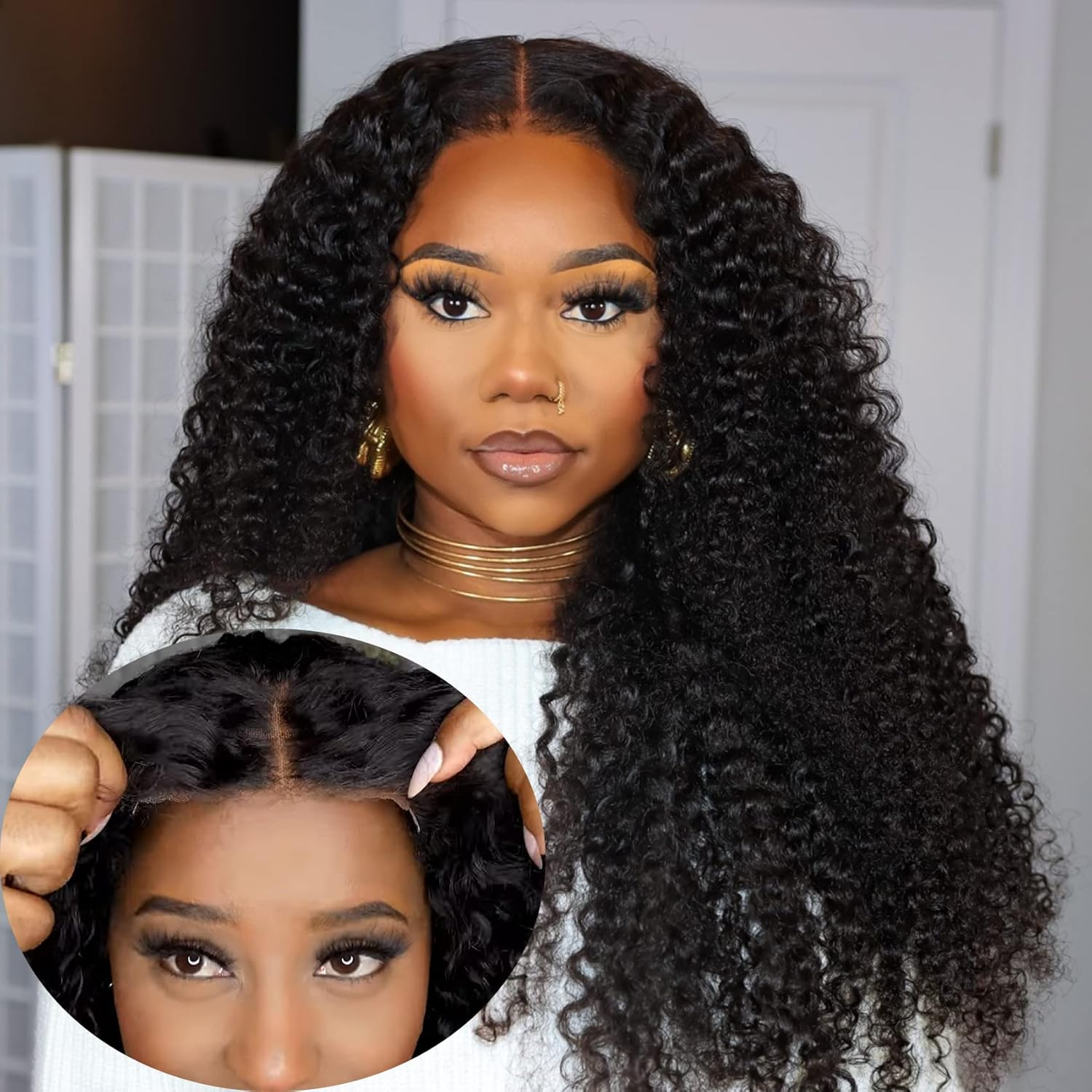 Water Wave 4x4 Closure Lace Wig Pre Cut Lace