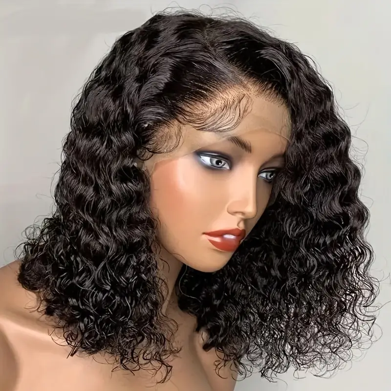 Water Wave Bob 13x4 Lace Front Wig Pre-Cut Lace
